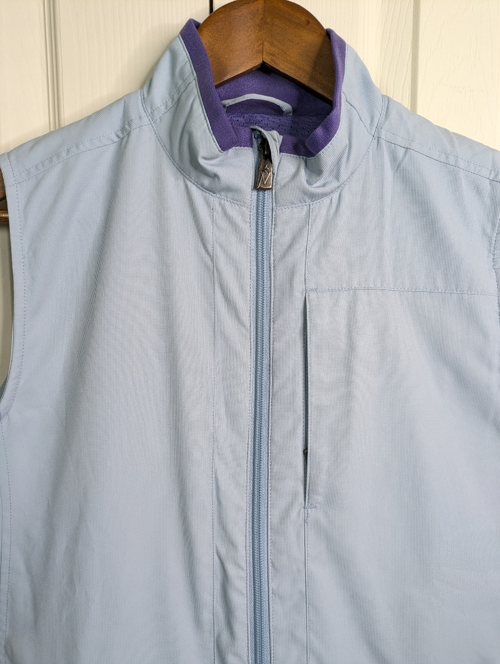 SCOTTeVEST Best Travel Vest Small Slate Blue Grape 24 Pocket Water Repellent Uti - Picture 3 of 13